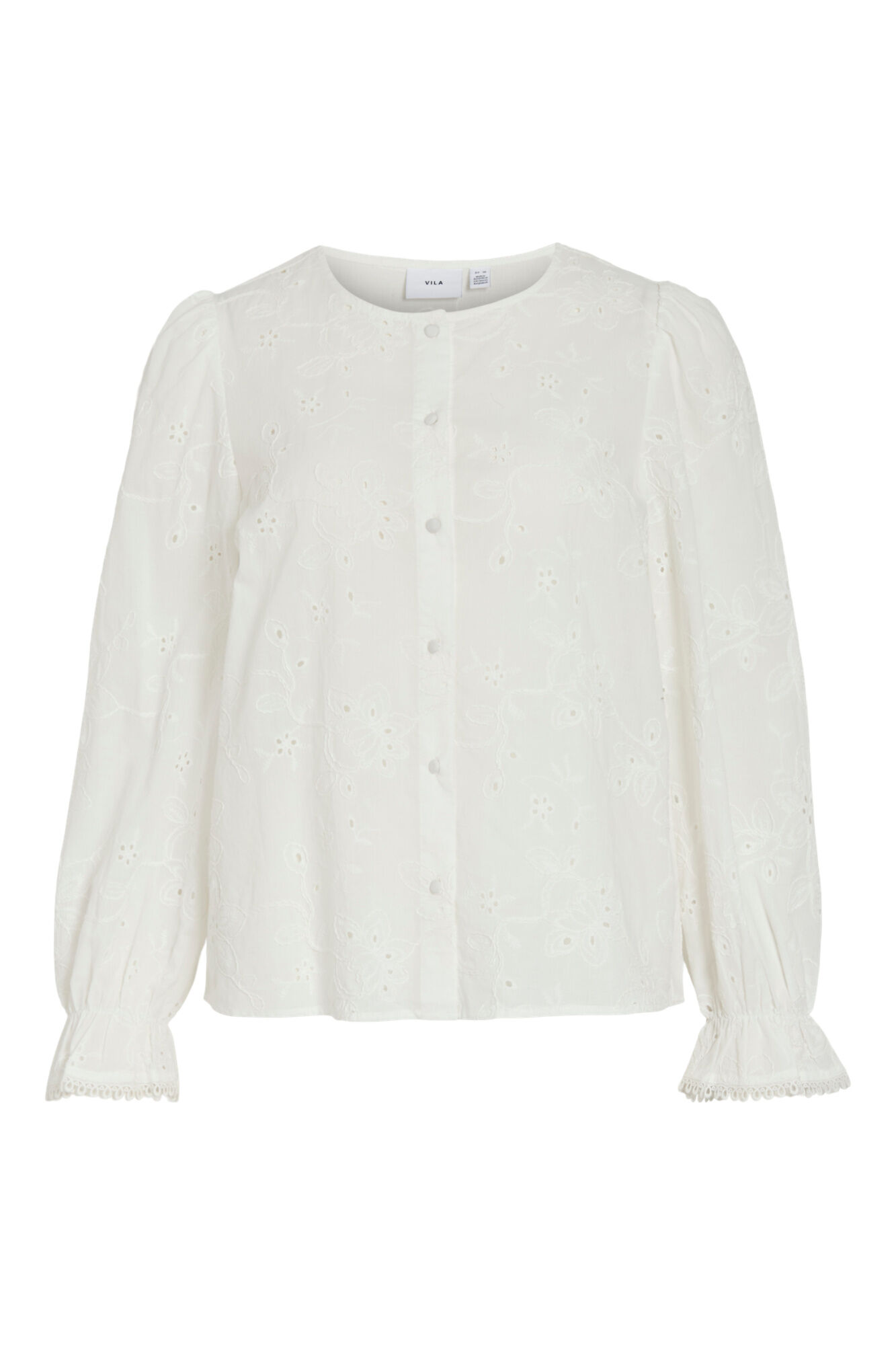 Vila Blusa de manga larga de algod&oacute;n org&aacute;nico