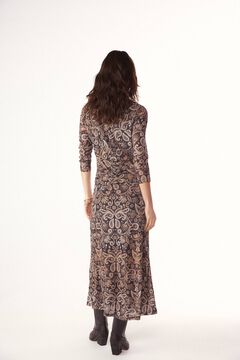 Slowlove Vestido estampado frunce