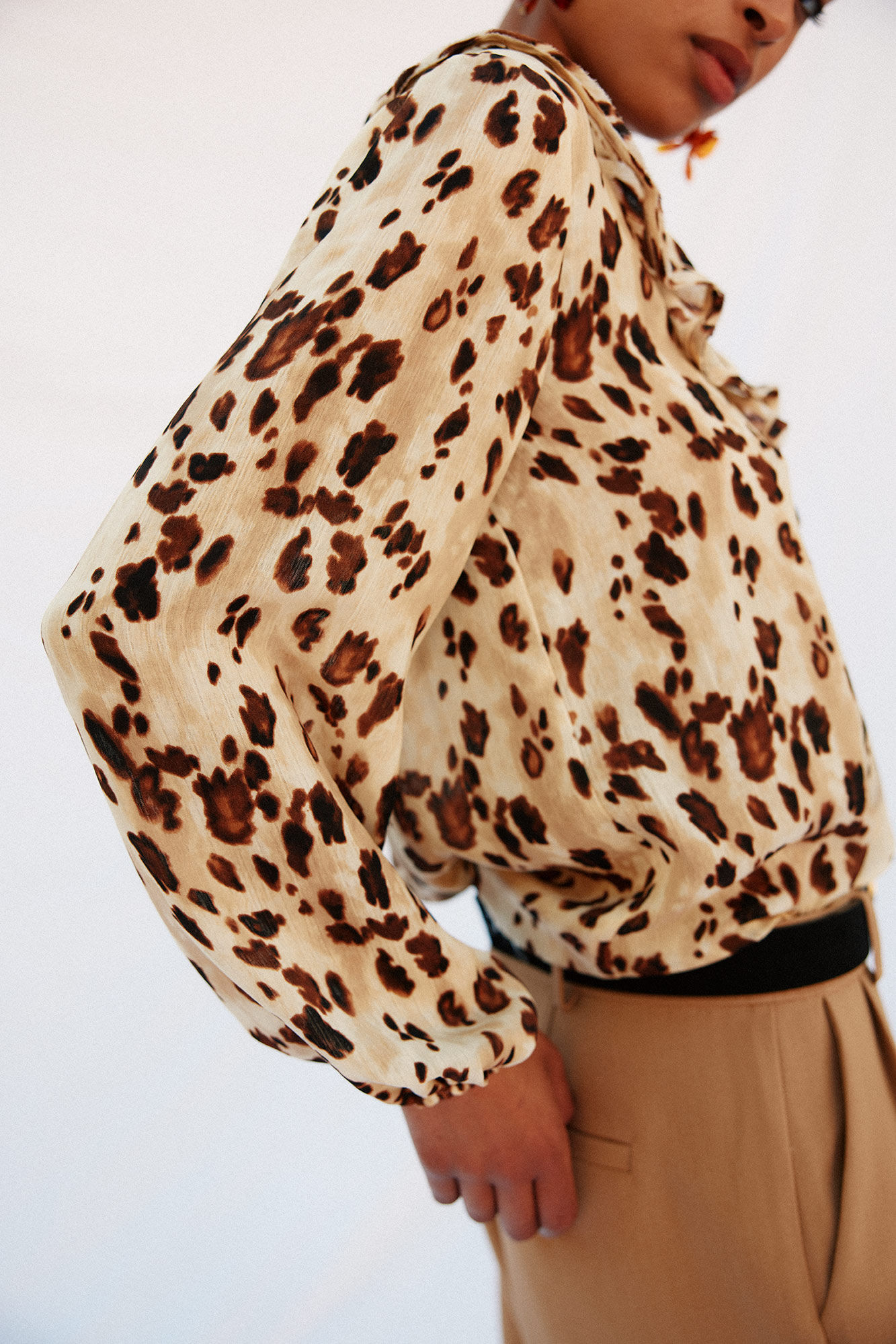 Cortefiel Blusa folhos