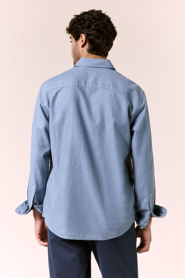 OOTO Plain fluid shirt Blue