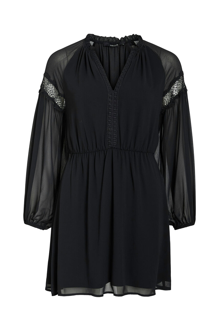 Vestido corto de gasa