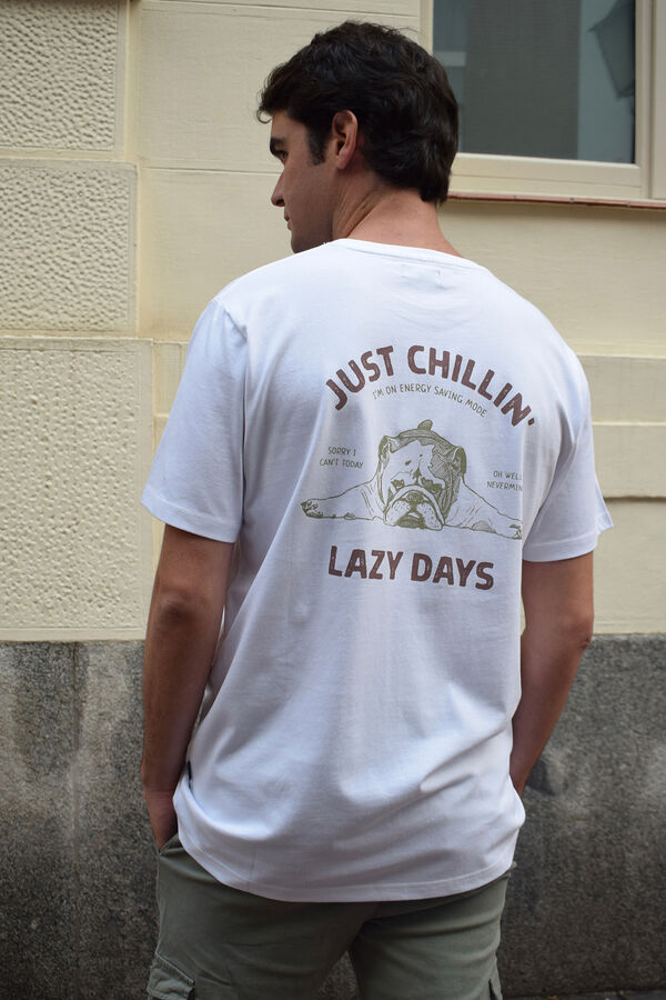 Cloking Lazy Days T-shirt White