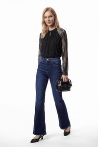 Vero Moda Top de manga larga de encaje