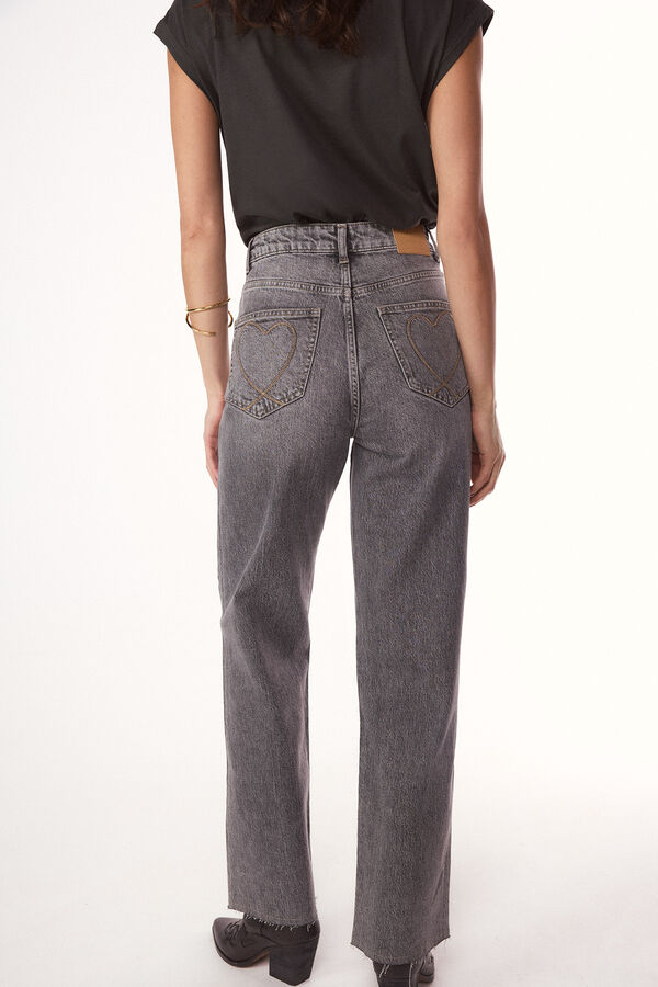 Slowlove Jeans new recto Estampado gris