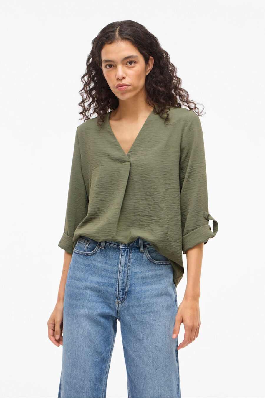 Blusa de manga media