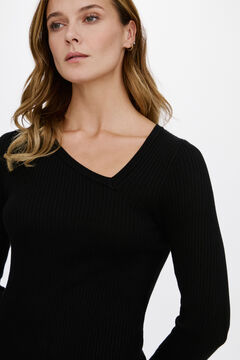 Vila Jersey-knit midi dress Black