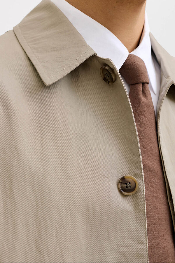 Jack & Jones Gabardina cl&aacute;sica larga Beige