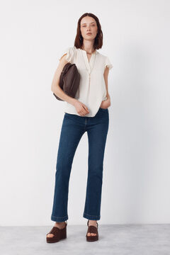 Cortefiel Blusa fluida manga vuelo