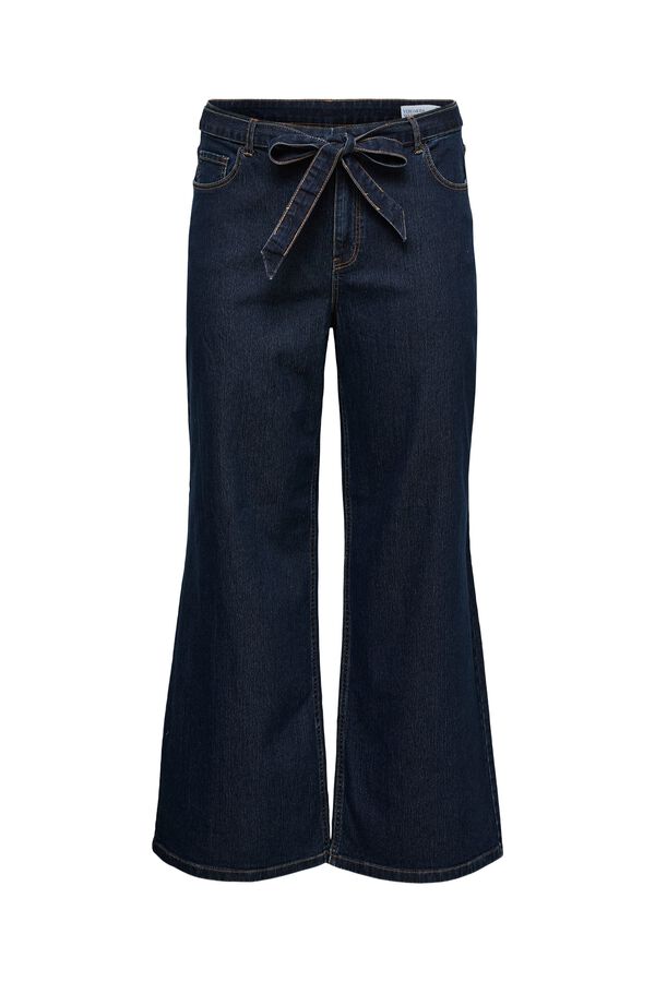 Vero Moda Curve Vaquero pata ancha talla grande Azul marino