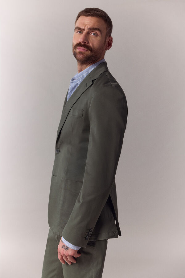 OOTO Americana coordinada algod&oacute;n Kaki