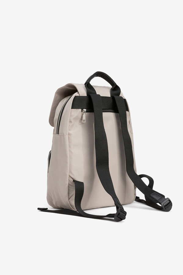 Vilanova Mochila de Nylon com Porta-Chaves Ecru