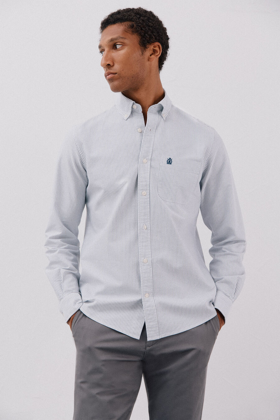 Camisa oxford raya candela
