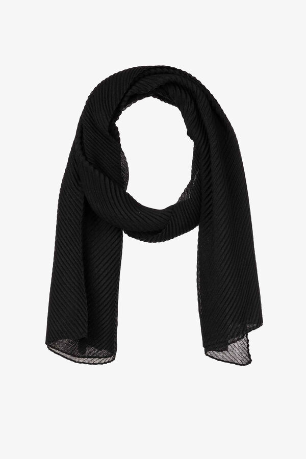 Vilanova Pa&ntilde;uelo Rectangular Plisado Black