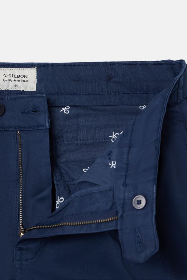 Silbon Pantal&oacute;n sport chino pinza Azul marino