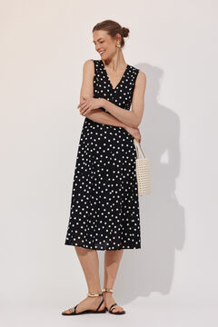 Cortefiel Vestido estampado lunares