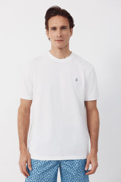 Cortefiel T-shirt b&aacute;sica em piqu&eacute;