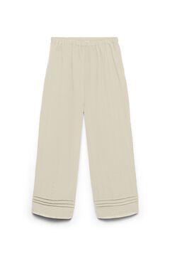 Vero Moda Pantal&oacute;n ancho con cintura el&aacute;stica