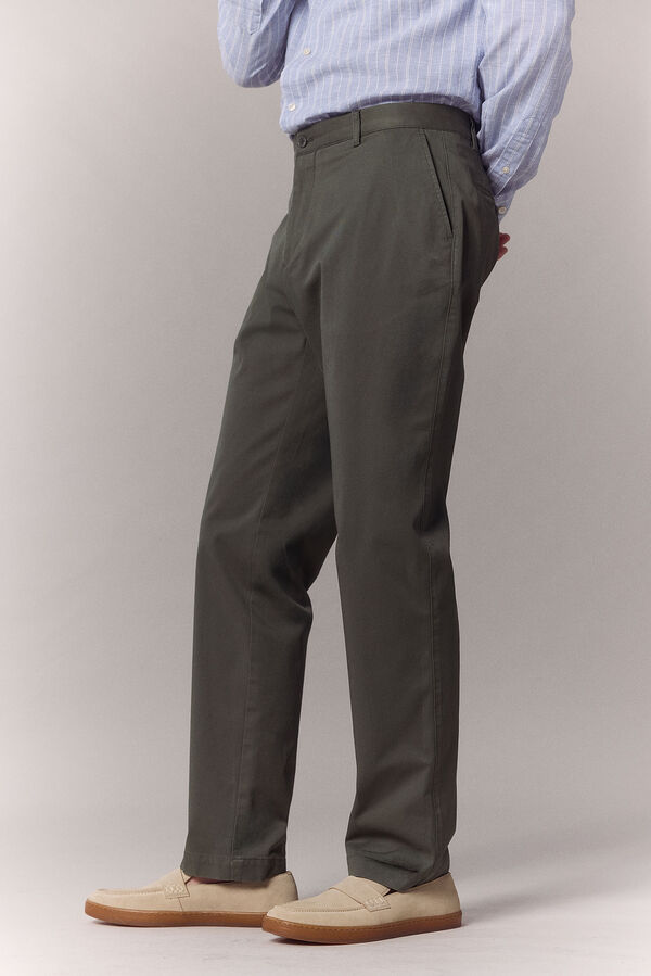 OOTO Pantal&oacute;n traje coordinado algod&oacute;n Kaki