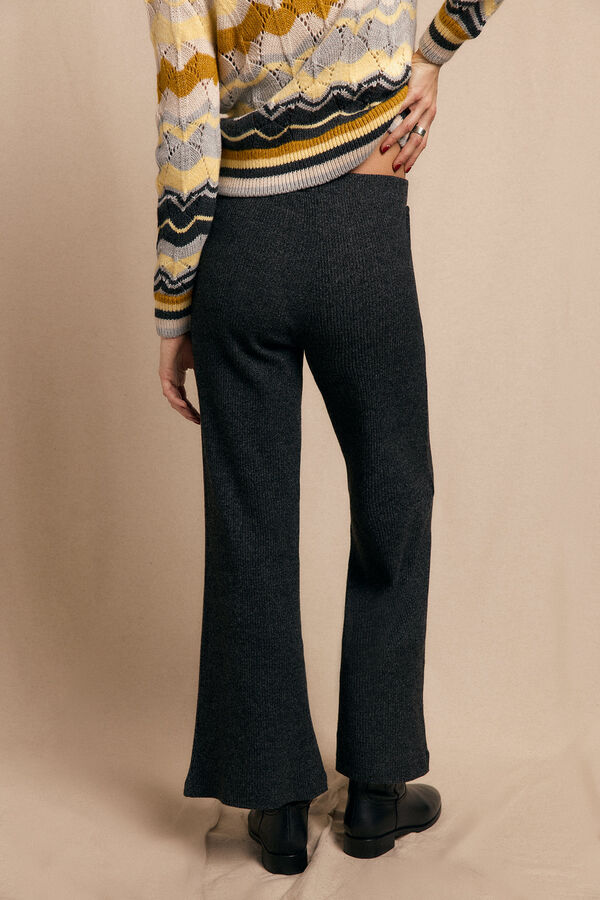 Slowlove Pantal&oacute;n ancho de punto Grey