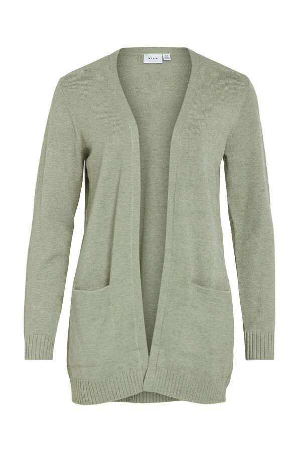 Vila C&aacute;rdigan de punto con viscosa Kaki