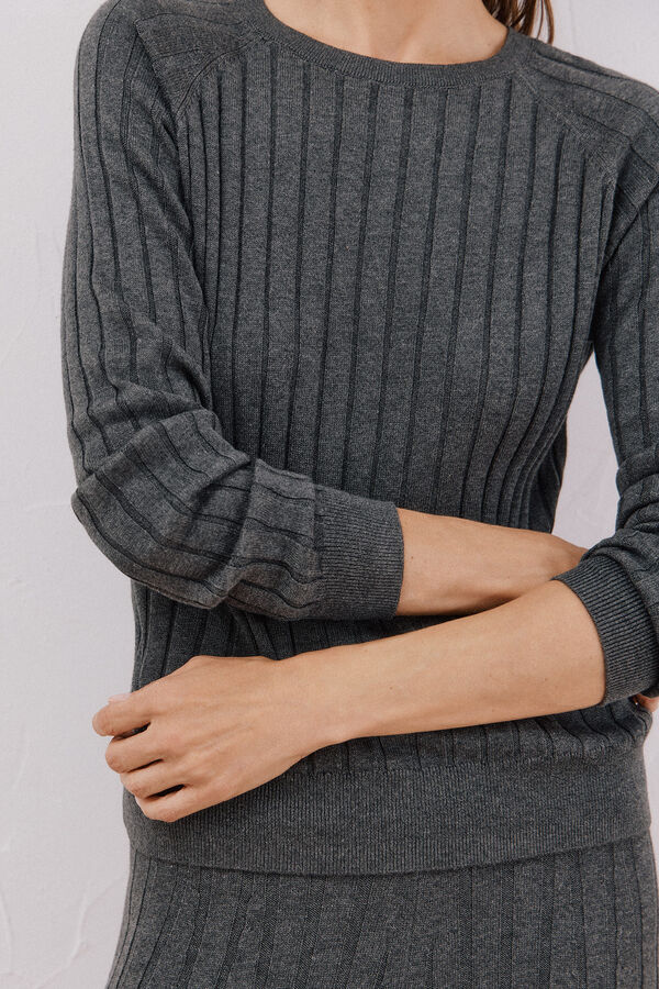 Cortefiel Camisa look total Cinzento