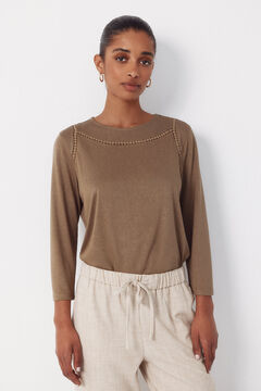 Cortefiel Camiseta detalle vainicas