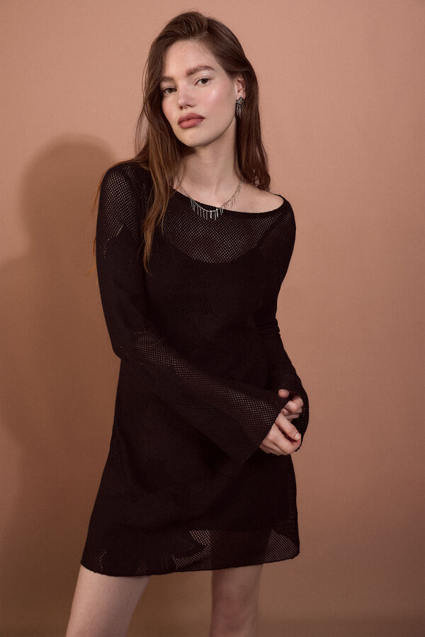 Slowlove Vestido em malha Preto