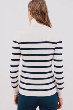 Cortefiel Jersey rayas cuello vuelto