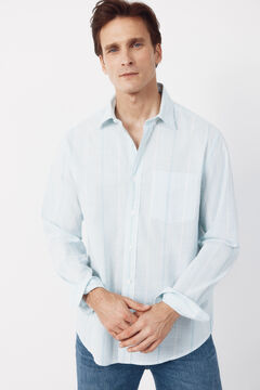 Cortefiel Camisa rayas algod&oacute;n slub