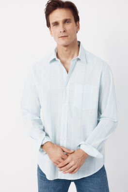 Camisa rayas algodón slub