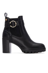 XTI Chelsea-style heeled boot Black