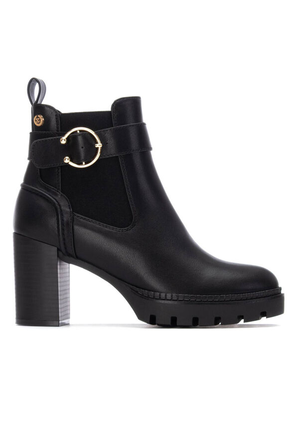 XTI Chelsea-style heeled boot Black