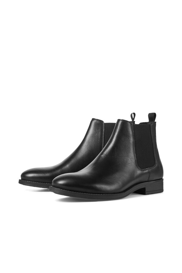 Jack & Jones Chelsea leather boot Black