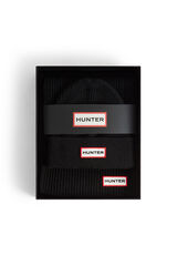 Hunter Conjunto gorro y bufanda Black