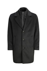 Jack & Jones Sobretudo longo com fecho combinado Preto
