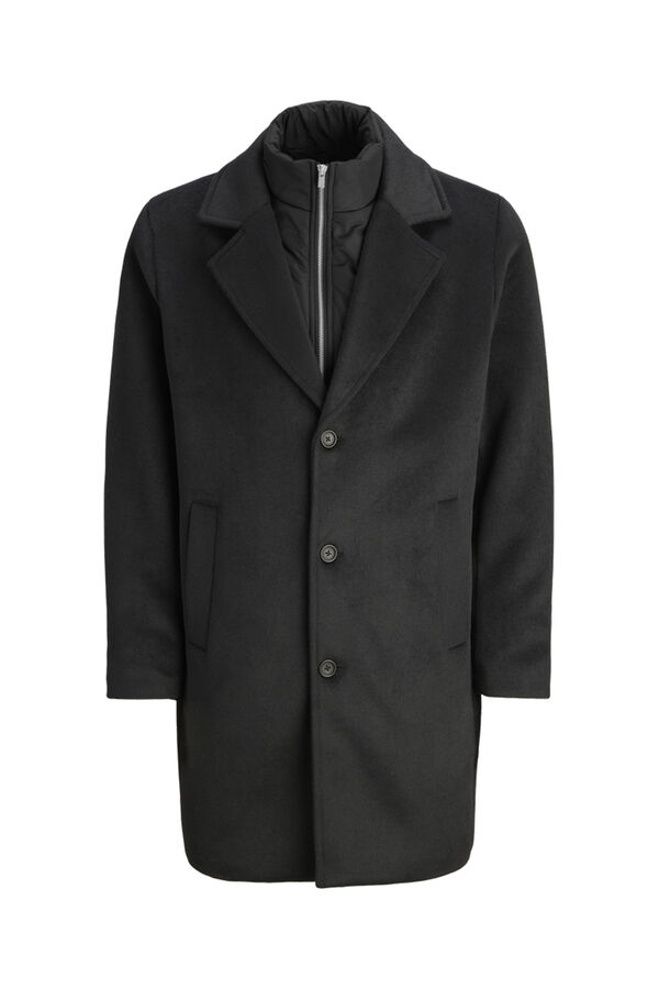 Jack & Jones Sobretudo longo com fecho combinado Preto