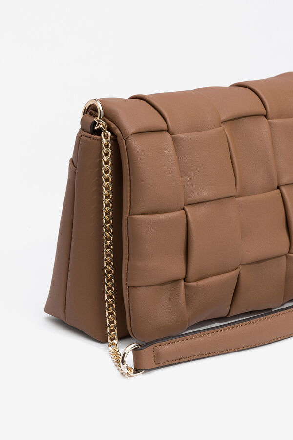 Vilanova Bolso con solapa de trama Brown