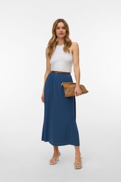 Vero Moda Falda midi de algod&oacute;n