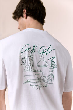 OOTO Camiseta gr&aacute;fica lavada