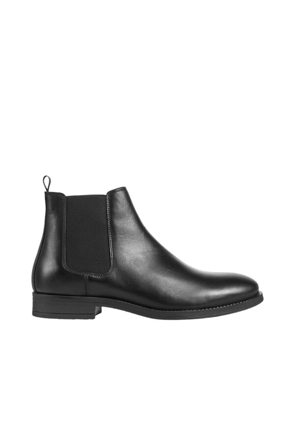 Jack & Jones Chelsea leather boot Black