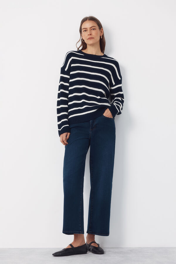 Cortefiel Jersey tacto suave Estampado azul