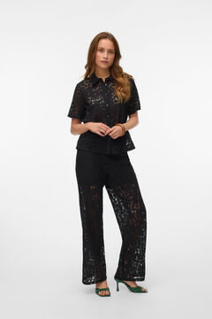 Vero Moda Cal&ccedil;a comprida de renda