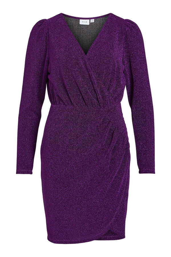 Cortefiel Vestido Glitter Purple