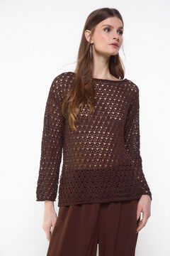 Slowlove Jersey punto calado