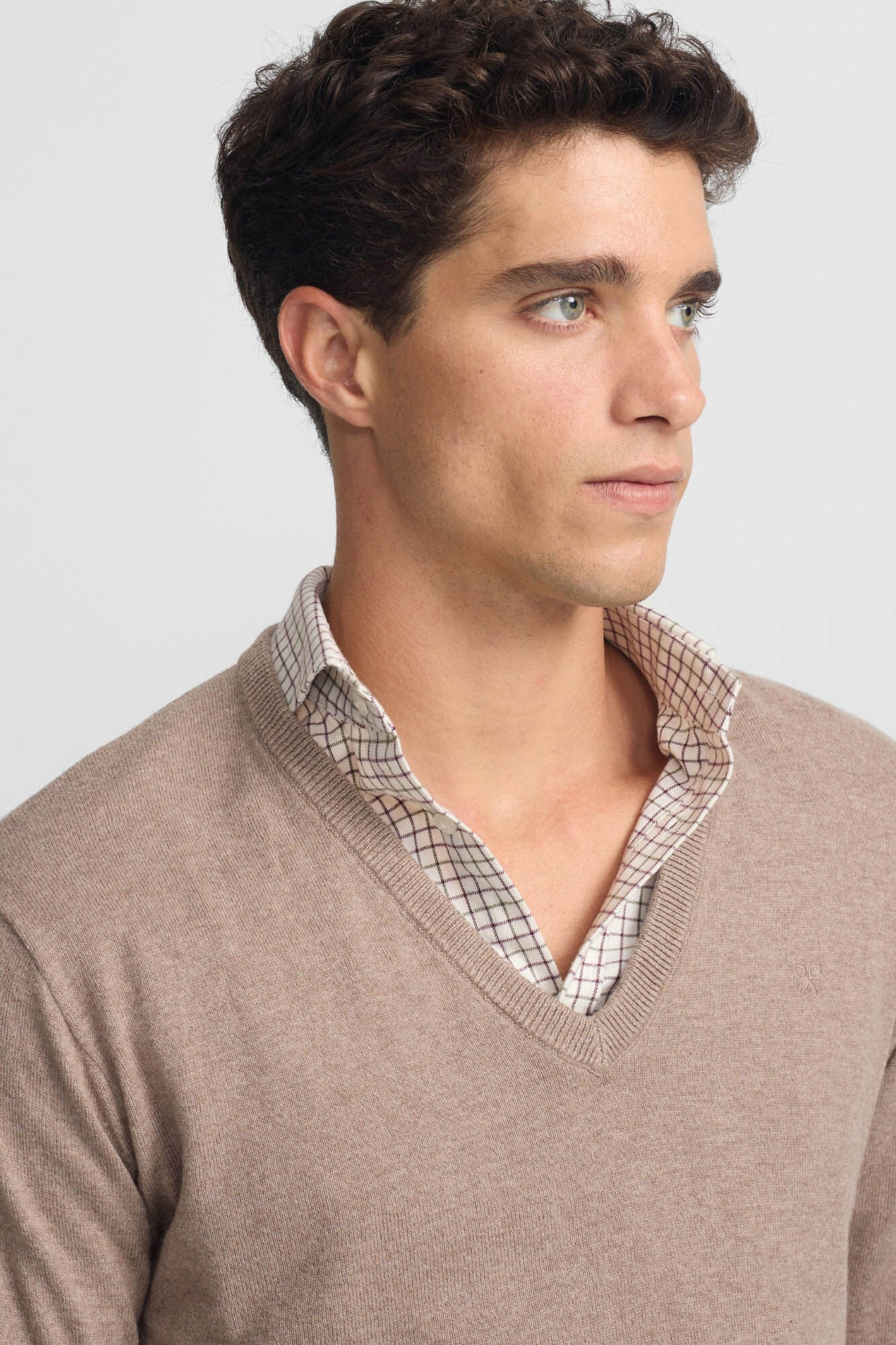 Silbon Jersey cuello pico retro