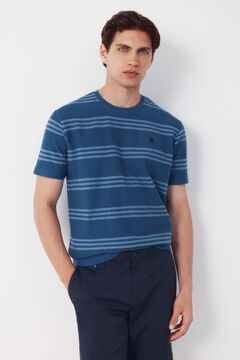 Cortefiel T-shirt de riscas com estrutura