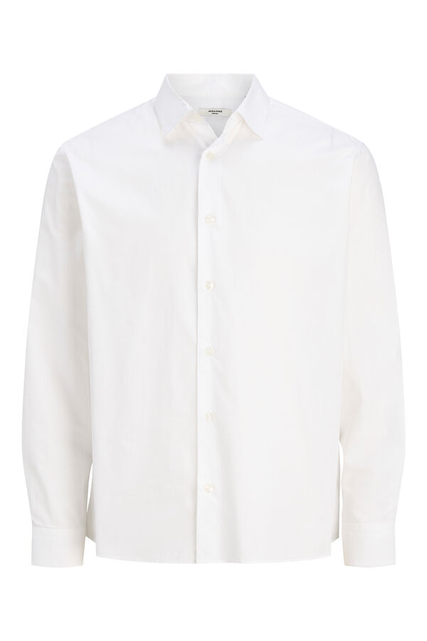 Jack & Jones Relaxed fit cotton shirt White