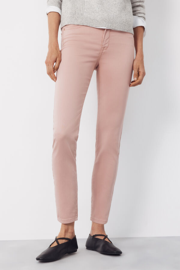 Cortefiel Jeans Sensational Pitillo color Rosa