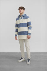 Silbon Sudadera capucha rayas anchas Azul