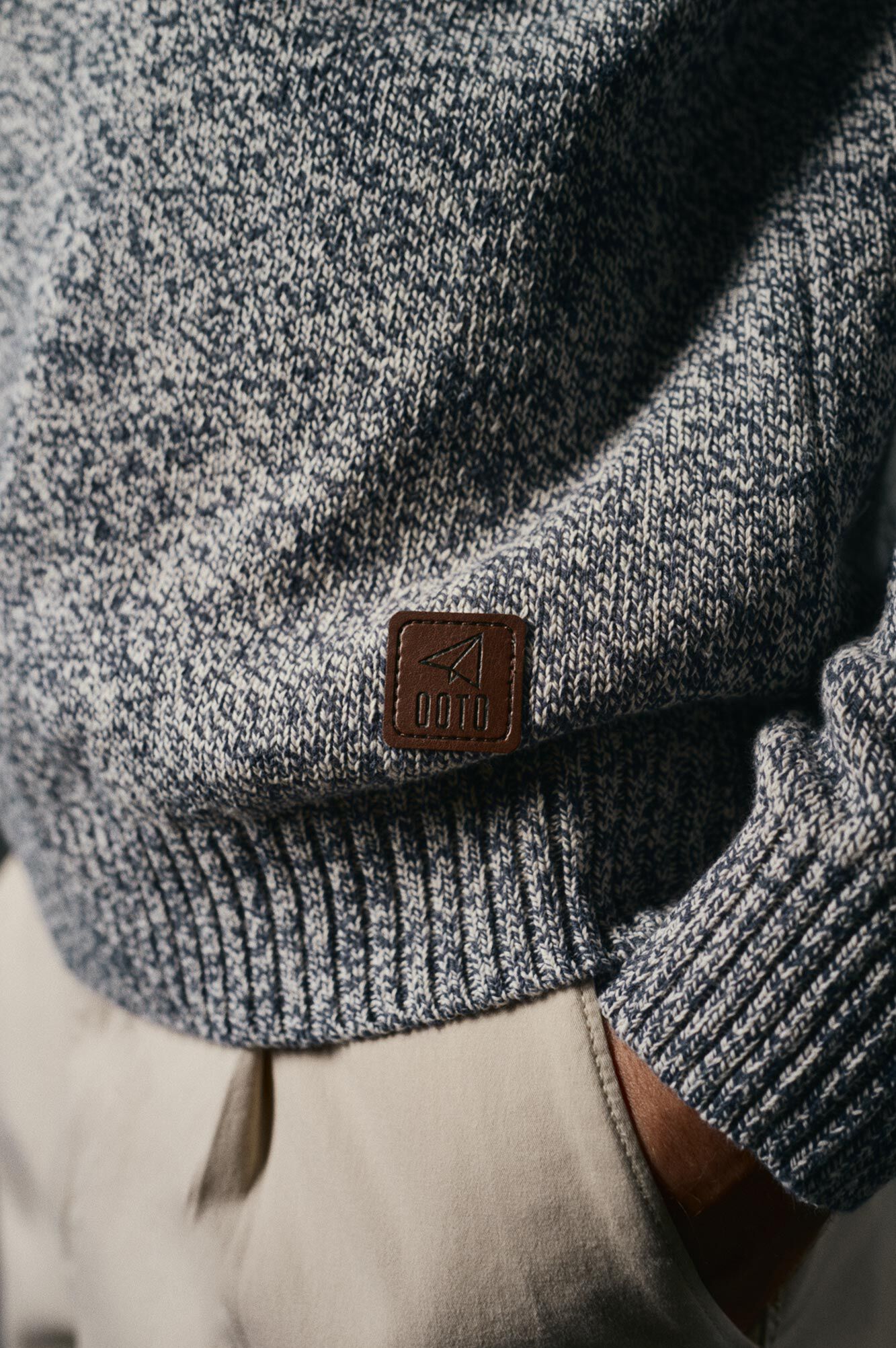 OOTO Jersey cuello redondo algod&oacute;n torzal